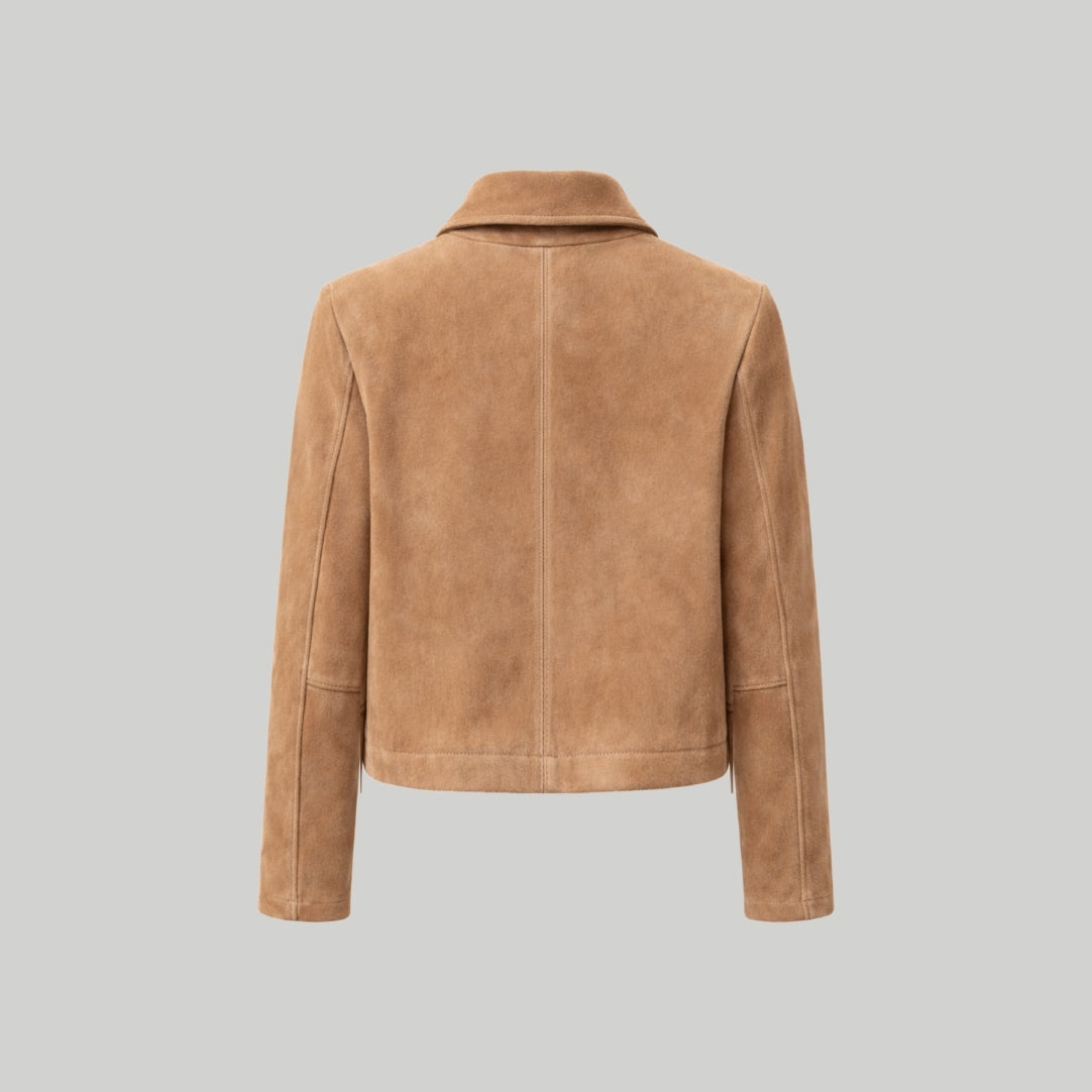 Suede Jacket in Camel RRP £289