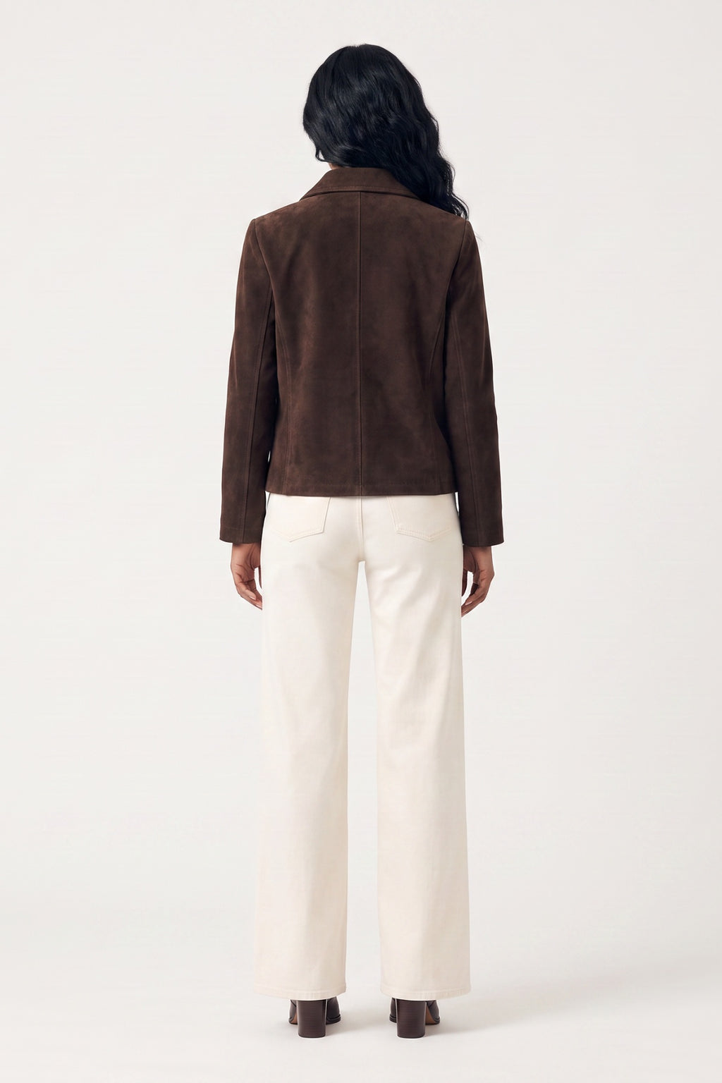 Suede Jacket in Chestnut RRP £289