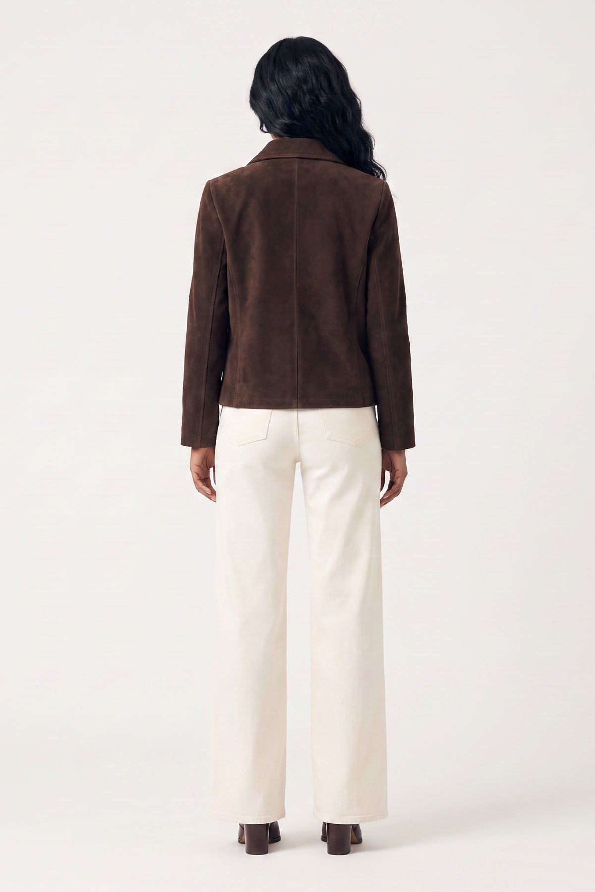 Suede Jacket in Chestnut RRP £289