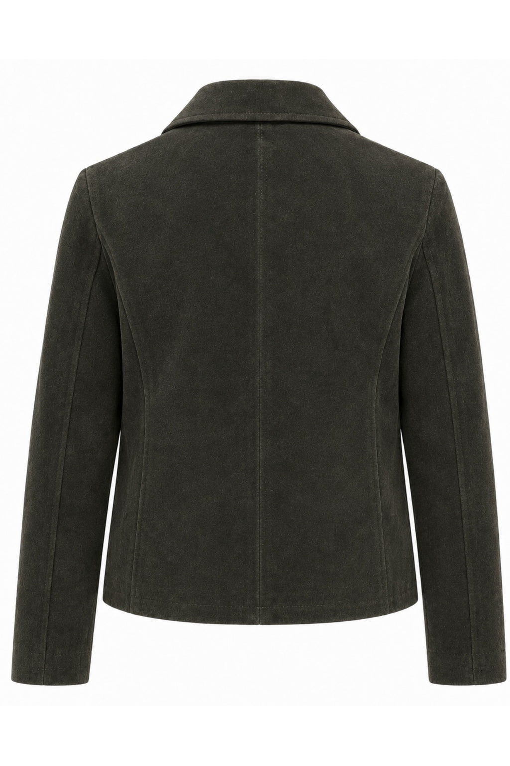 Suede Jacket in Olive RRP £289