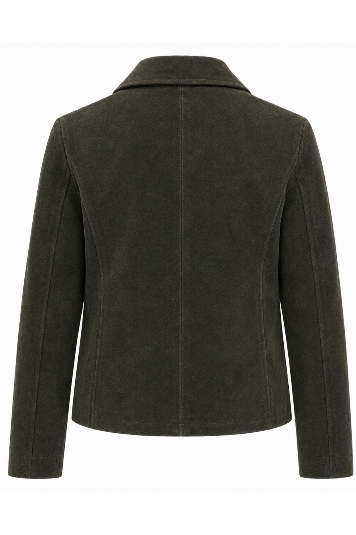 Suede Jacket in Olive RRP £289
