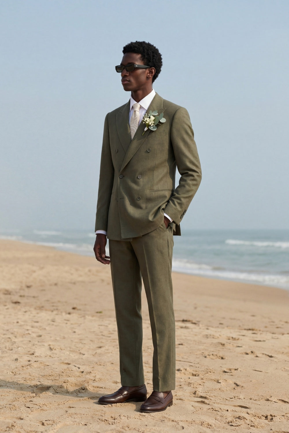 Giacomo Slim Fit Double Breasted Suit Jacket RRP £185