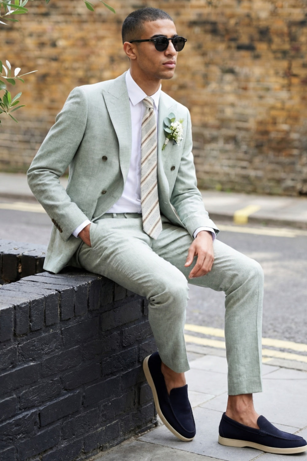 Giacomo Slim Fit Double Breasted Suit Jacket RRP £185