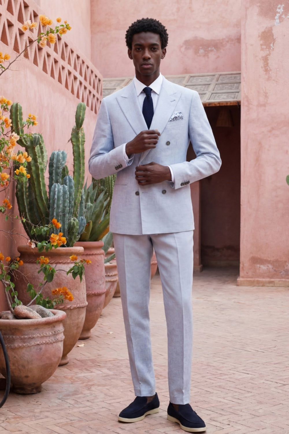 Giacomo Slim Fit Double Breasted Suit Jacket RRP £185