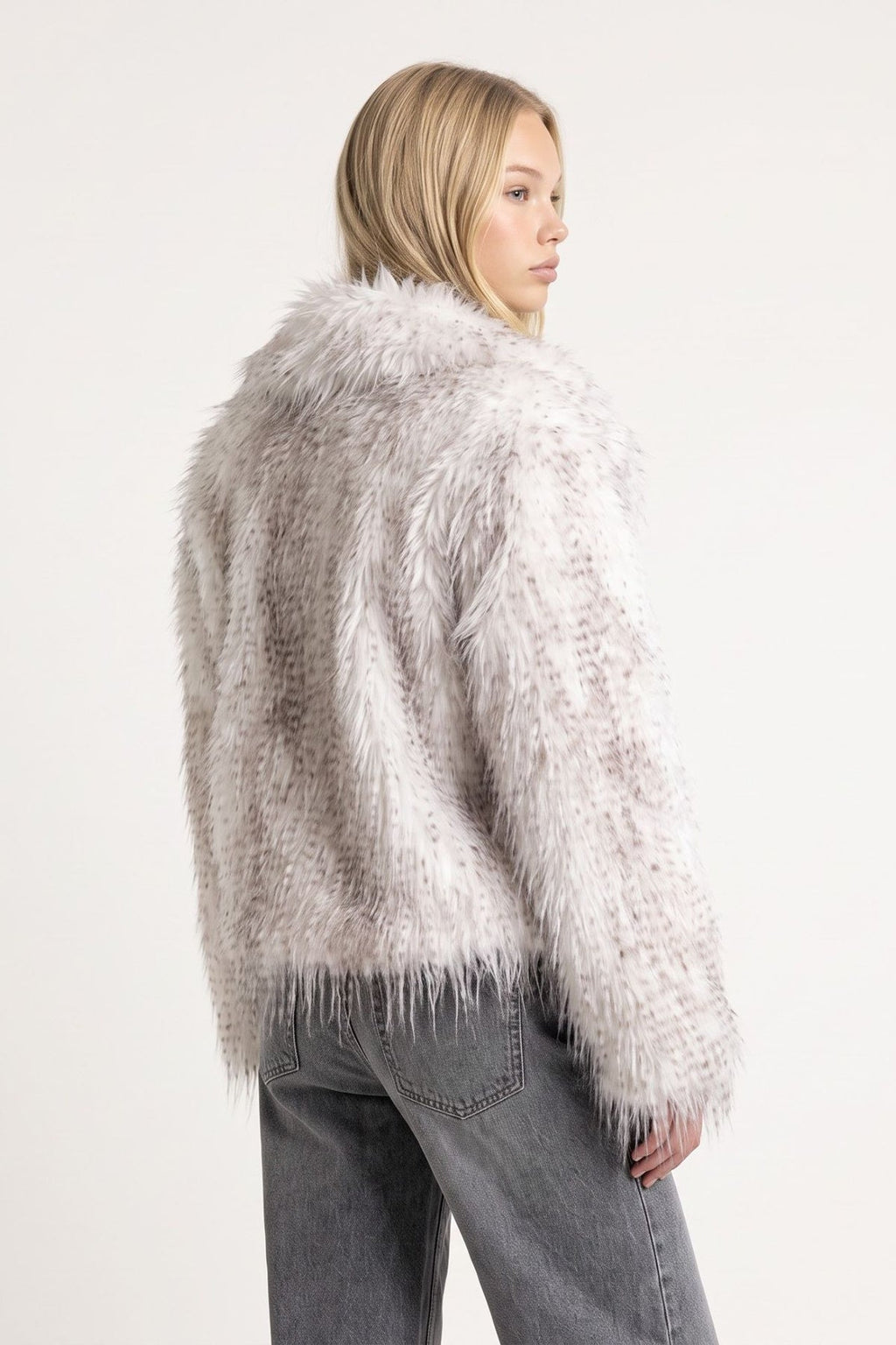 Odette Fur Coat in White