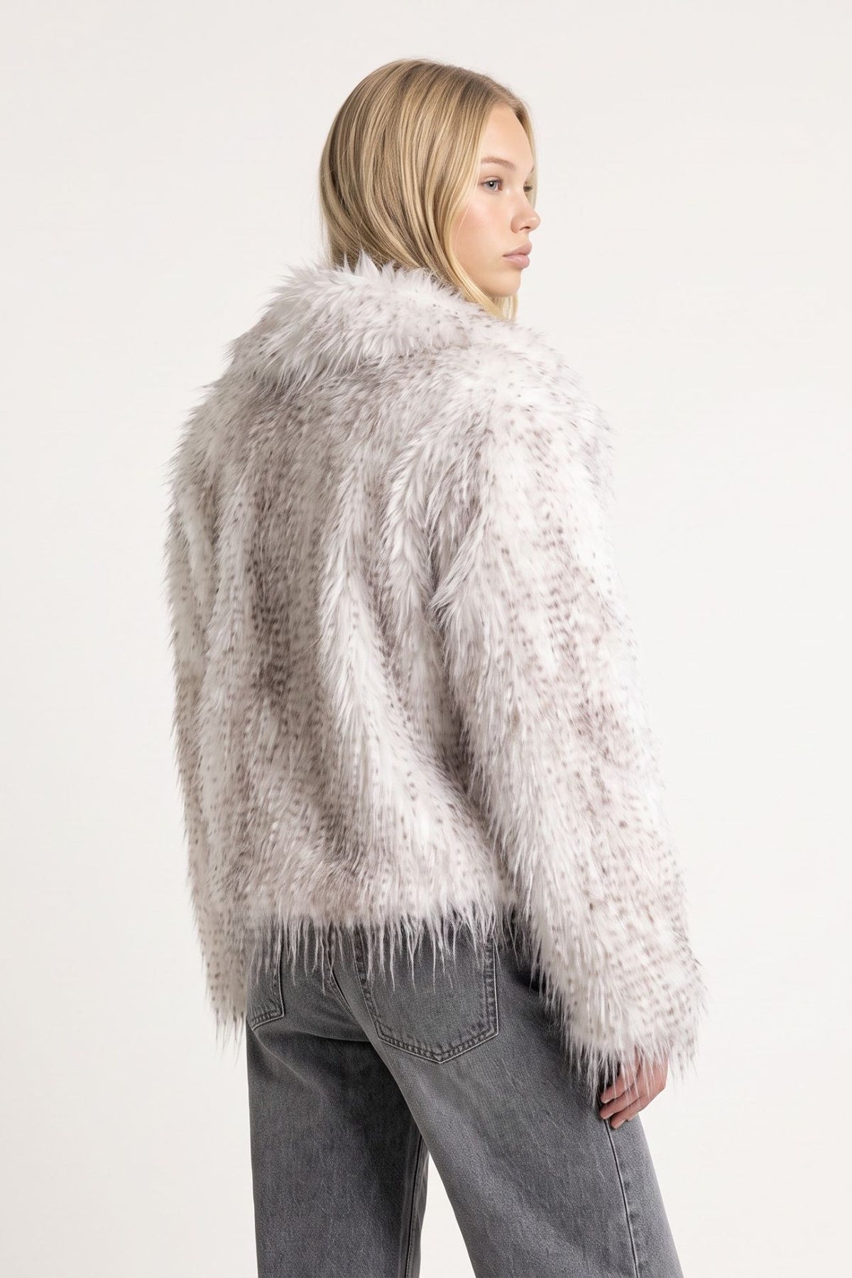 Odette Fur Coat in White