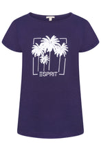 Load image into Gallery viewer, Esprit Ladies T-Shirt Pattern 5 Navy RRP £30
