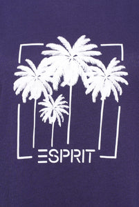 Esprit Ladies T-Shirt Pattern 5 Navy RRP £30