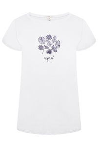 Esprit Ladies T-Shirt Pattern 13 White RRP £30