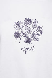 Esprit Ladies T-Shirt Pattern 13 White RRP £30