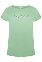 Load image into Gallery viewer, Esprit Ladies T-Shirt Pattern 10 Green RRP £30
