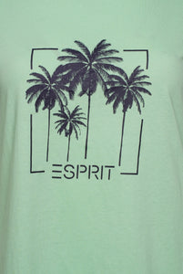 Esprit Ladies T-Shirt Pattern 7 Green RRP £30