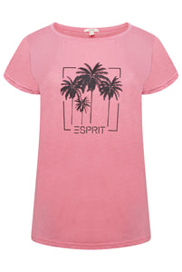 Esprit Ladies T-Shirt Pattern 6 Pink RRP £30