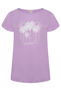 Esprit Ladies T-Shirt Pattern 8 Purple RRP £30