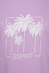 Esprit Ladies T-Shirt Pattern 8 Purple RRP £30