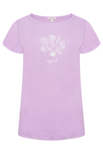 Esprit Ladies T-Shirt Pattern 15 Purple RRP £30