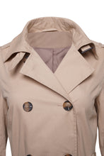 Load image into Gallery viewer, Elle Tina Double Breasted Trench Coat in Stone RRP £189
