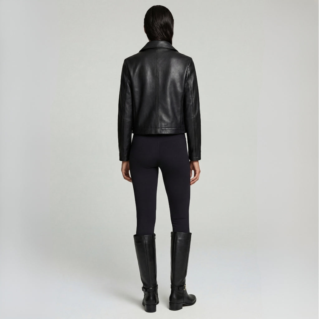 Leather jacket in Black RRP £259