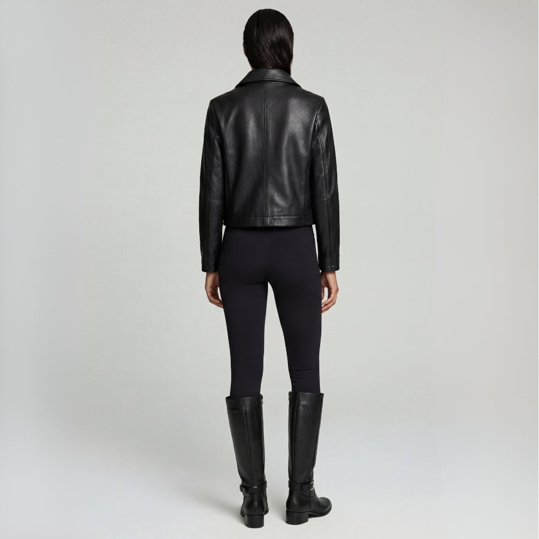 Leather jacket in Black RRP £259
