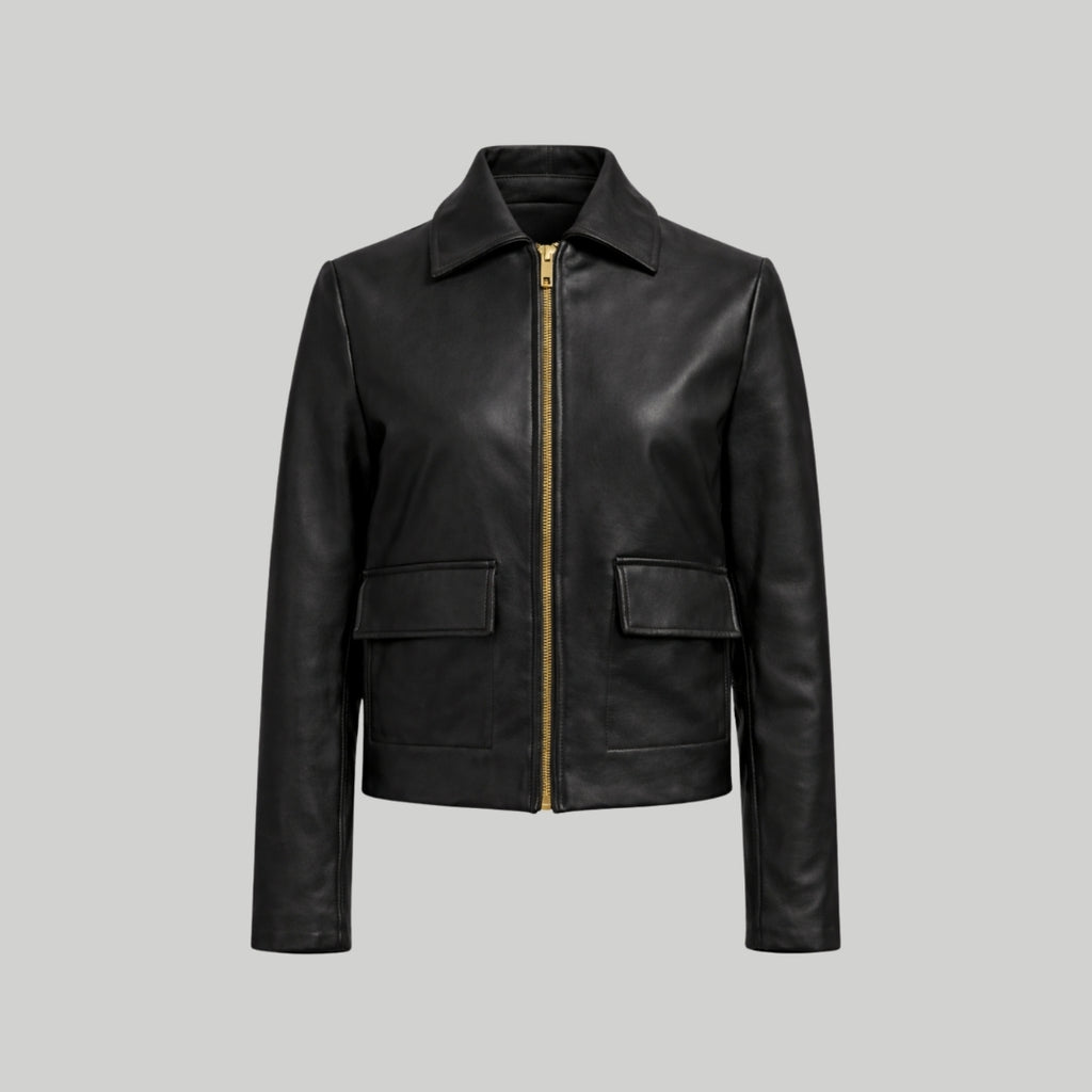Leather jacket in Black RRP £259