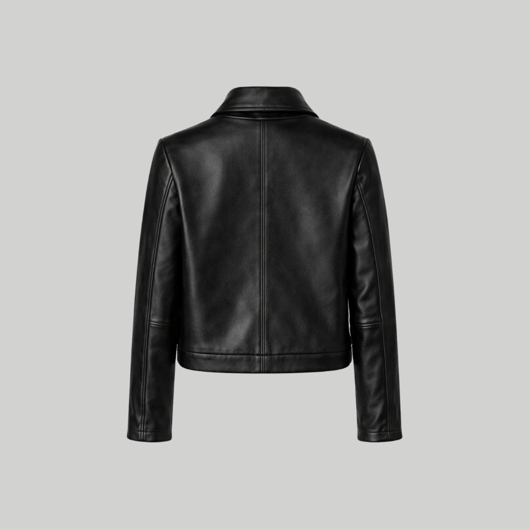 Leather jacket in Black RRP £259
