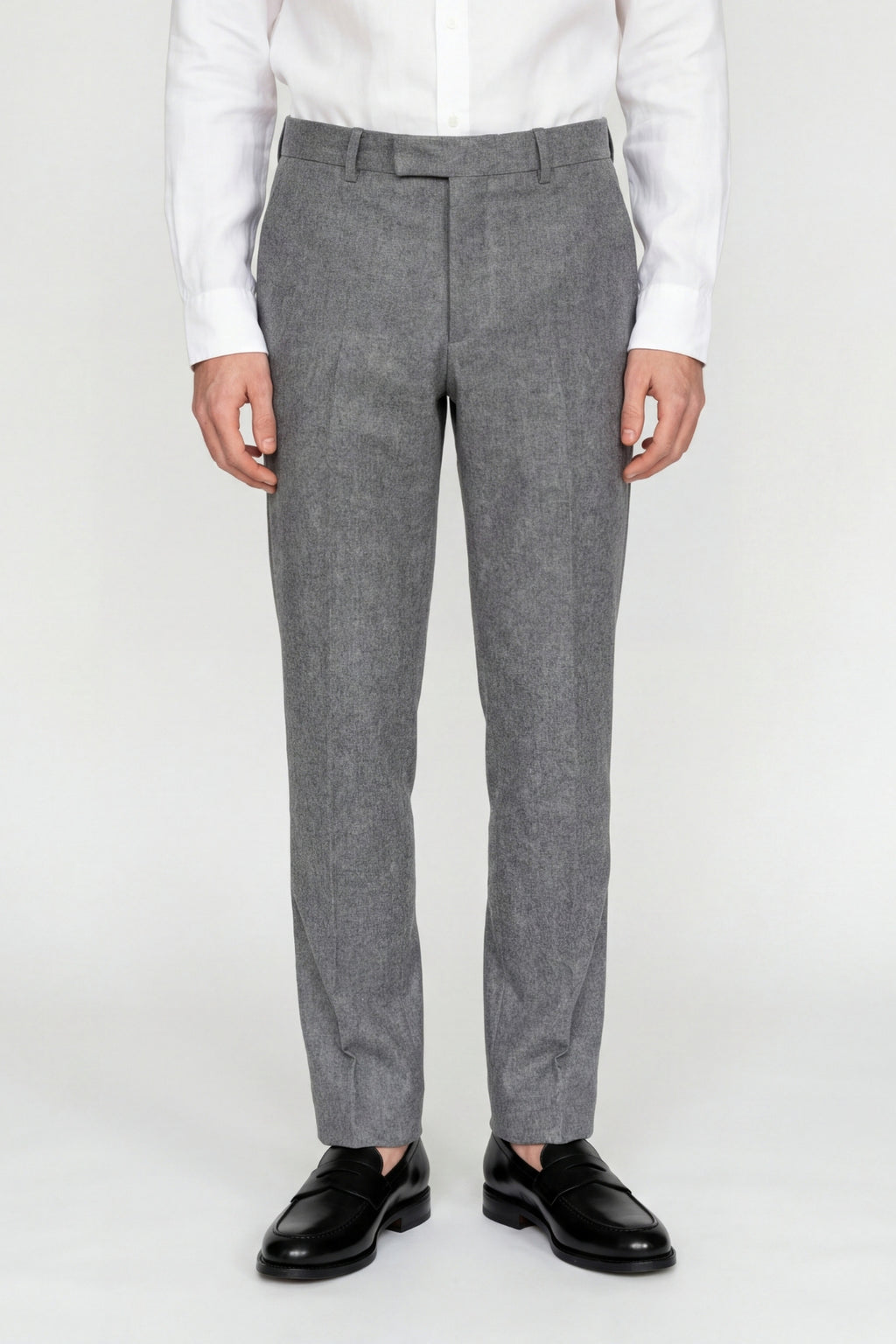 Eton Wool Tweed Suit Trousers in Grey RRP £89