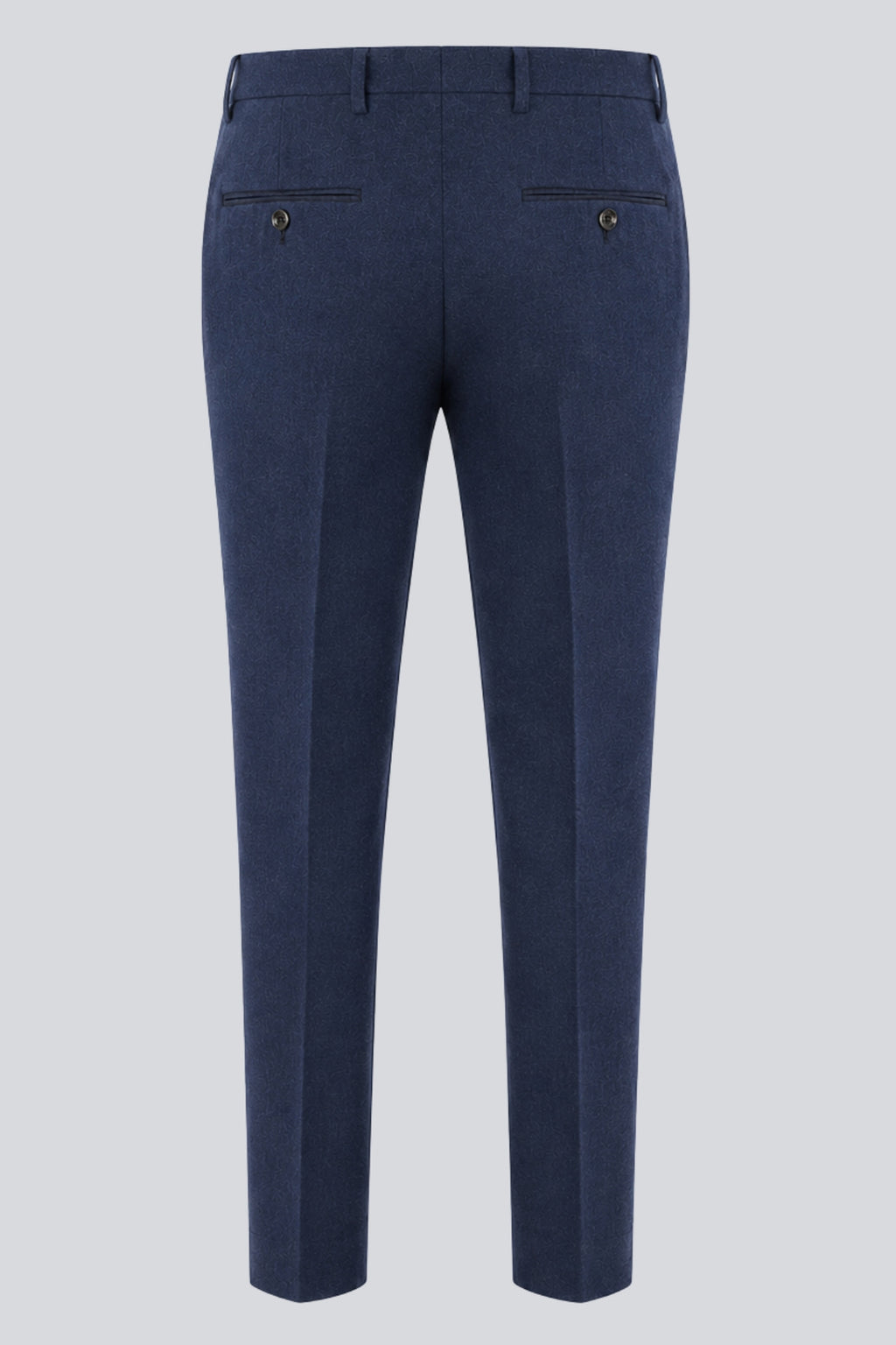 Eton Wool Tweed Suit Trousers in Navy RRP £89