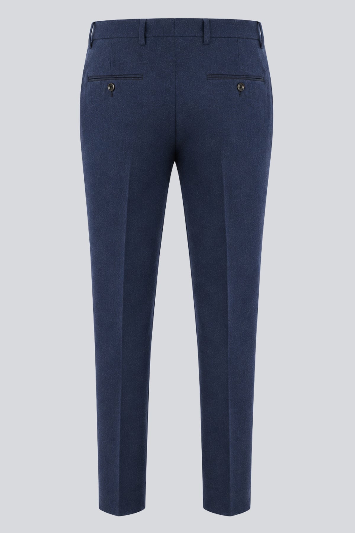 Eton Wool Tweed Suit Trousers in Navy RRP £89