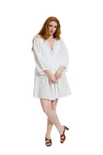 Load image into Gallery viewer, Elle Jane Embroidery Anglaise Beach Dress in White RRP £99
