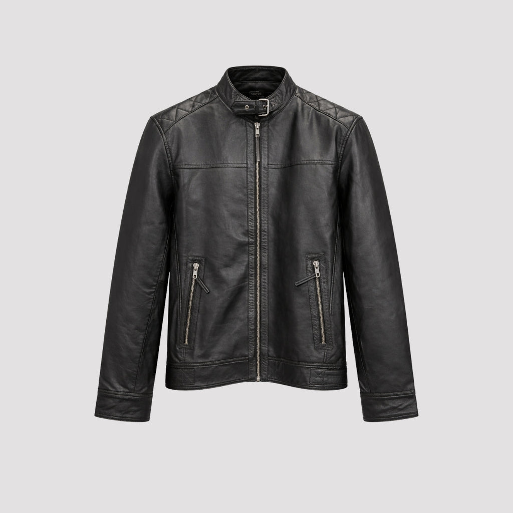 Leather Jacket in Black RRP £269