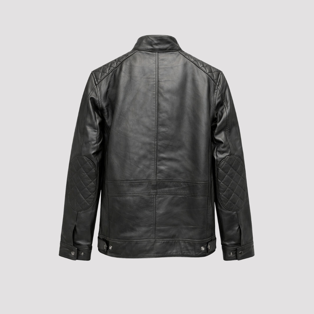 Leather Jacket in Black RRP £269