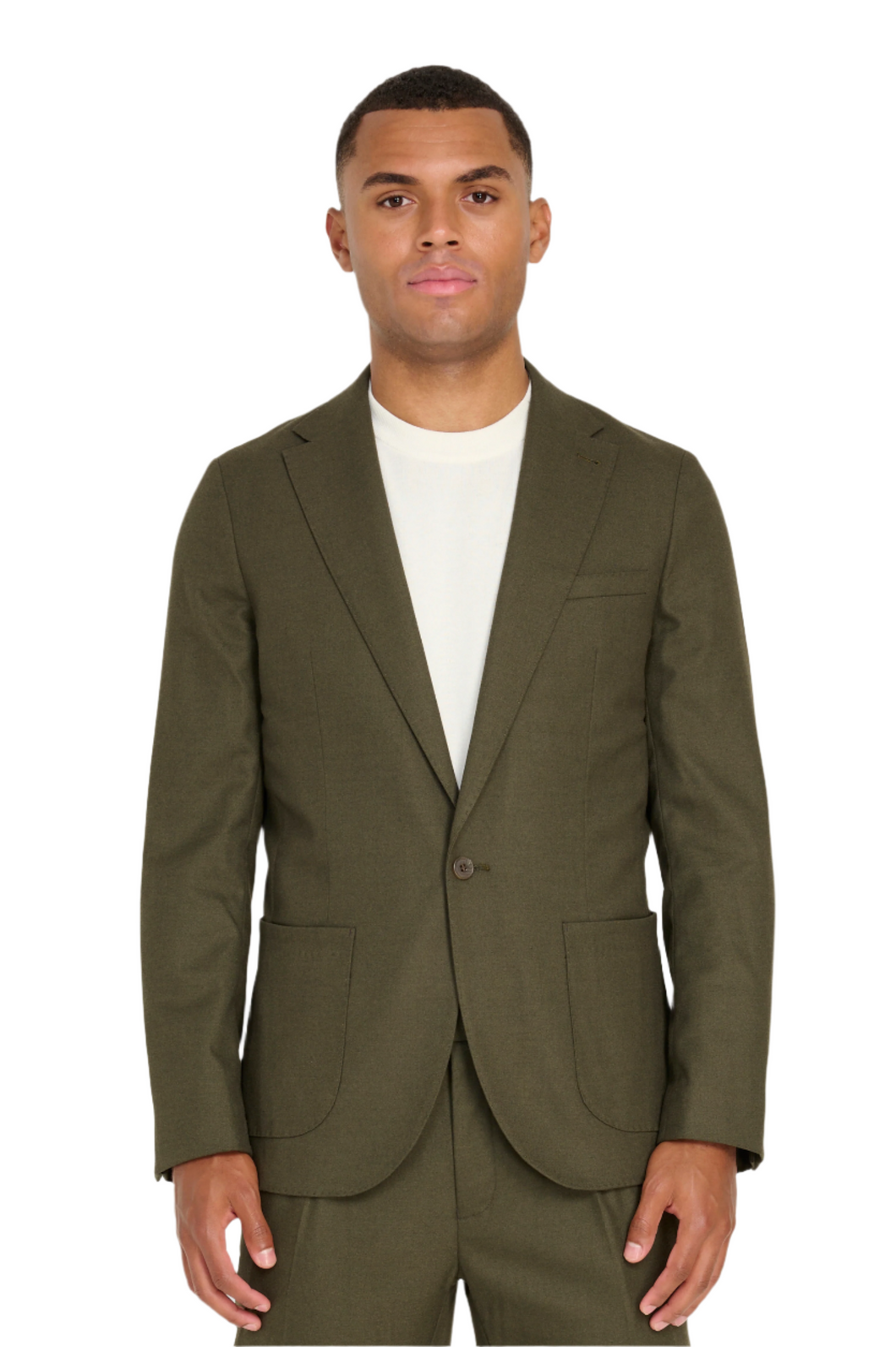 Arthur Flannel Blazer in Khaki RRP £159