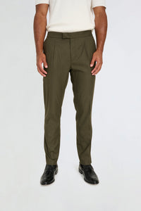 Arthur Flannel Trousers in Khaki RRP £89