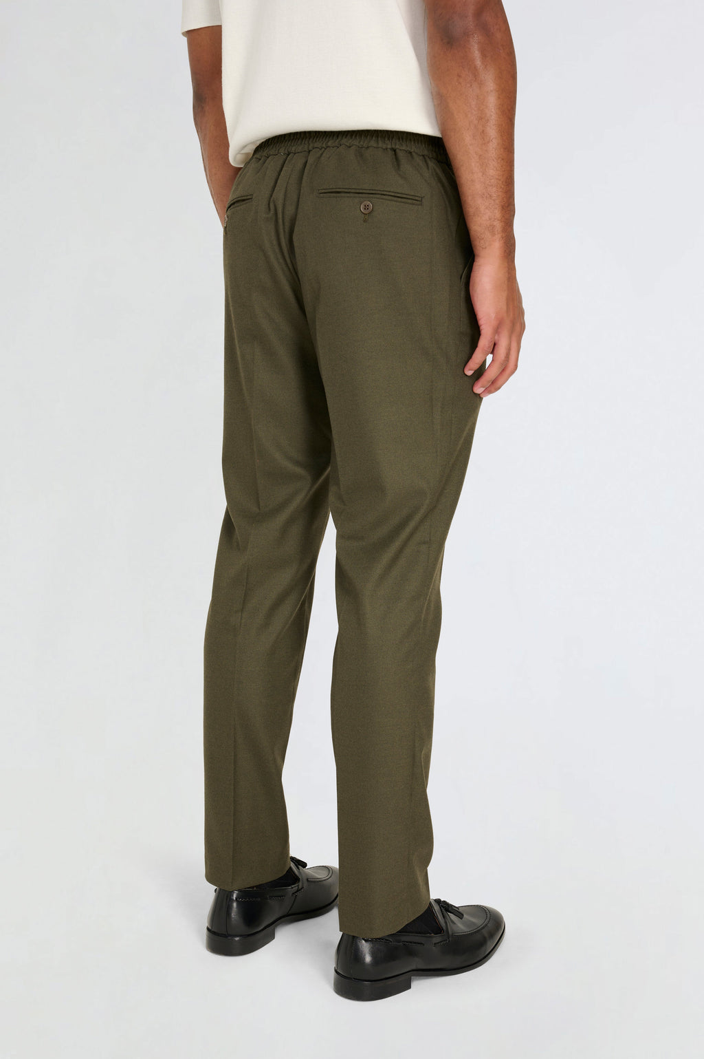 Arthur Flannel Trousers in Khaki RRP £89