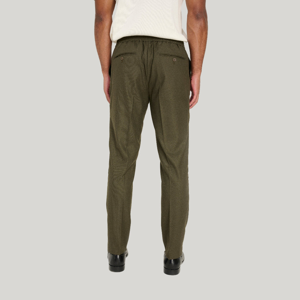 Arthur Flannel Trousers in Khaki RRP £89