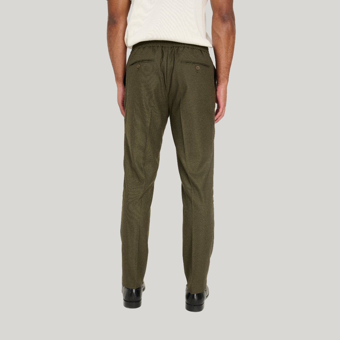 Arthur Flannel Trousers in Khaki RRP £89