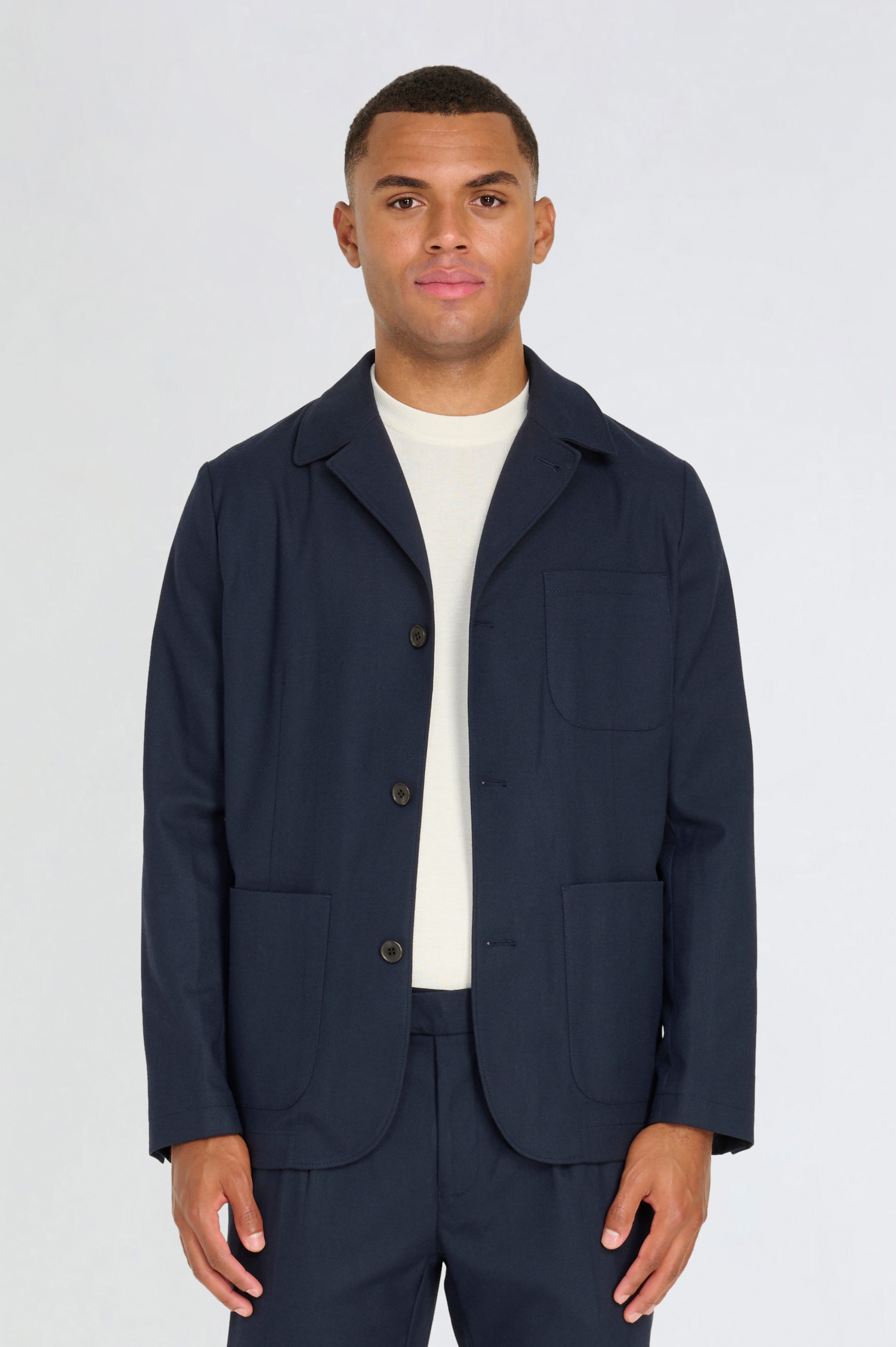 Arthur Flannel Jacket in Navy RRP £159
