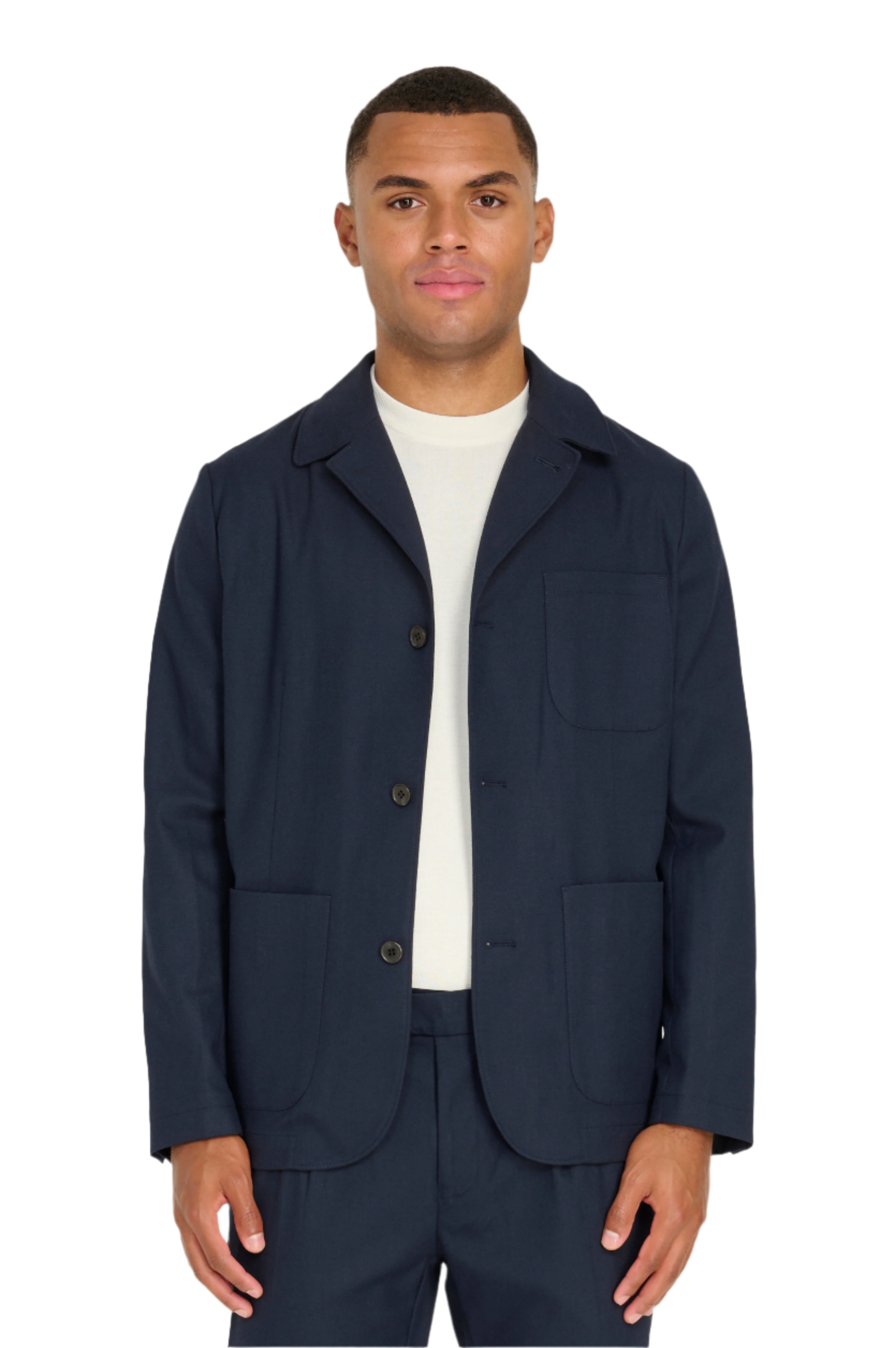 Arthur Flannel Jacket in Navy RRP £159