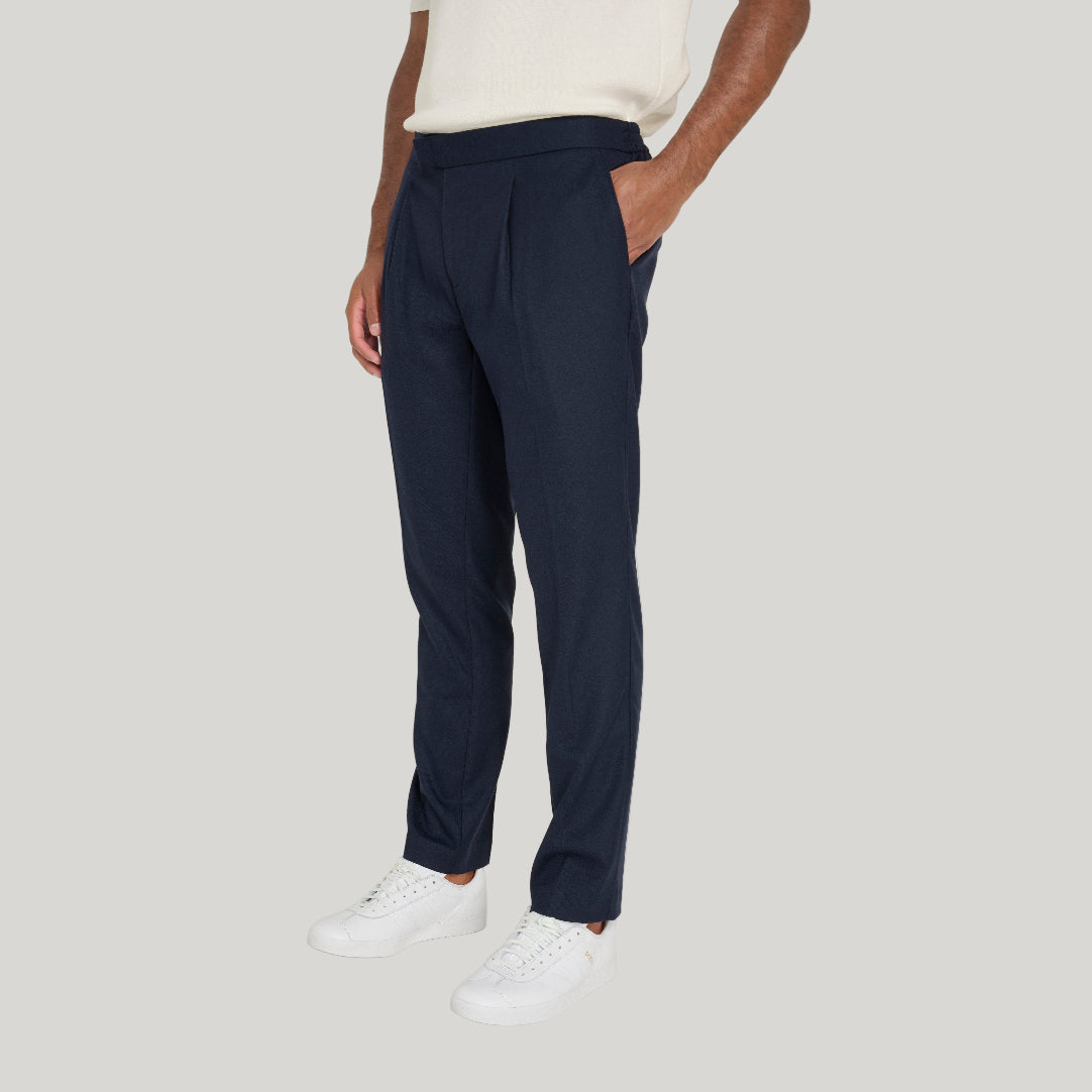 Arthur Flannel Trousers in Navy RRP £89