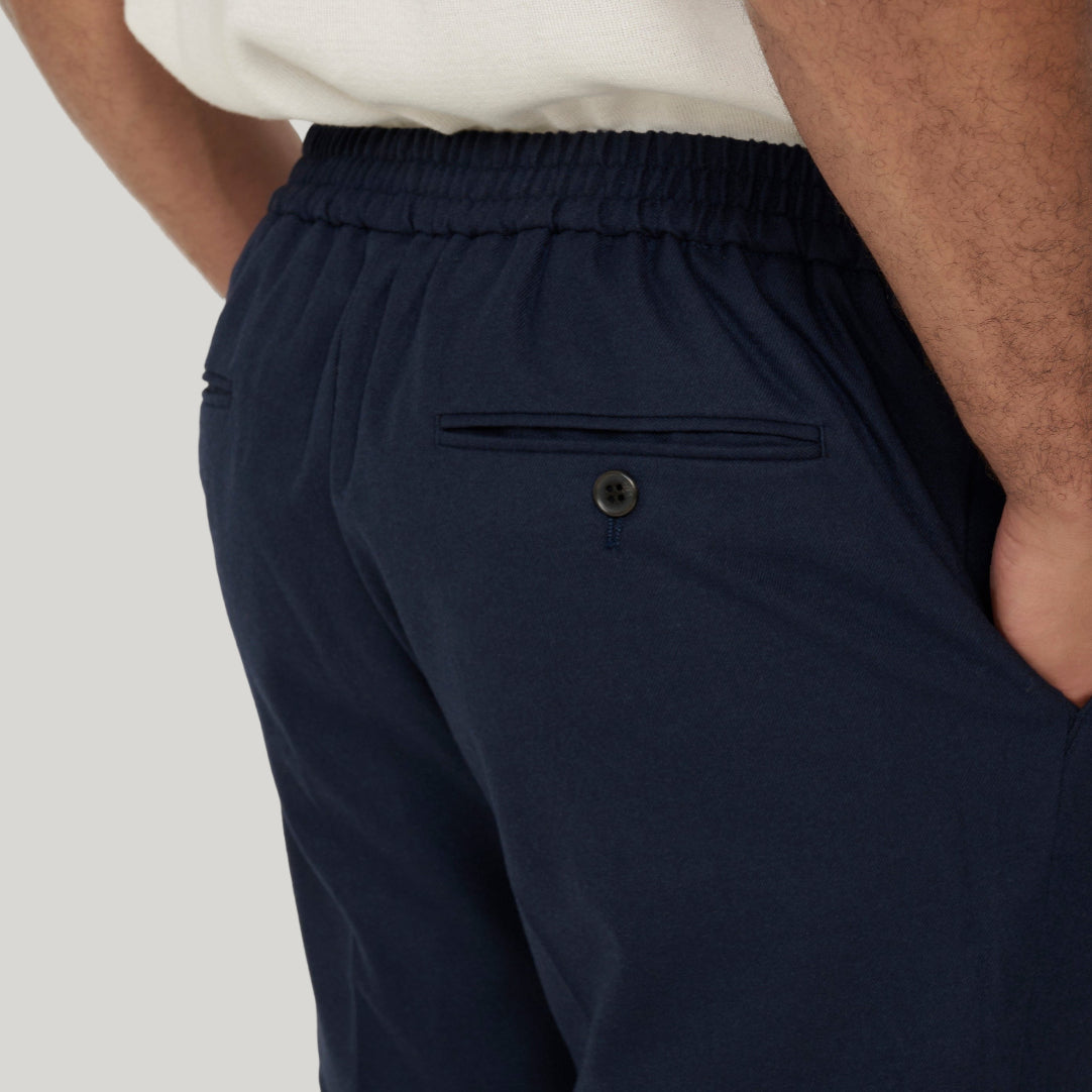 Arthur Flannel Trousers in Navy RRP £89