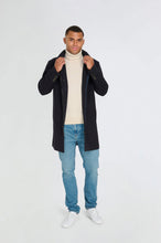 Load image into Gallery viewer, George Wool Melton Coat with Funnel Neck in Navy RRP £179
