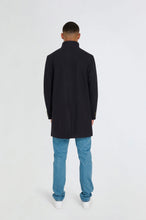 Load image into Gallery viewer, George Wool Melton Coat with Funnel Neck in Navy RRP £179
