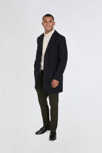 Load image into Gallery viewer, Josh Wool Melton Overcoat in Navy RRP £179
