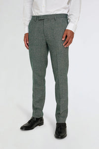 Henry Tweed Trousers in Green RRP £89