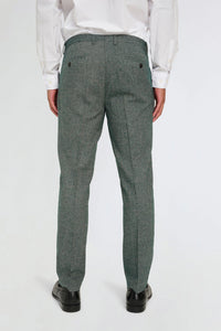 Henry Tweed Trousers in Green RRP £89