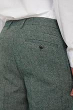 Load image into Gallery viewer, Henry Tweed Trousers in Green RRP £89
