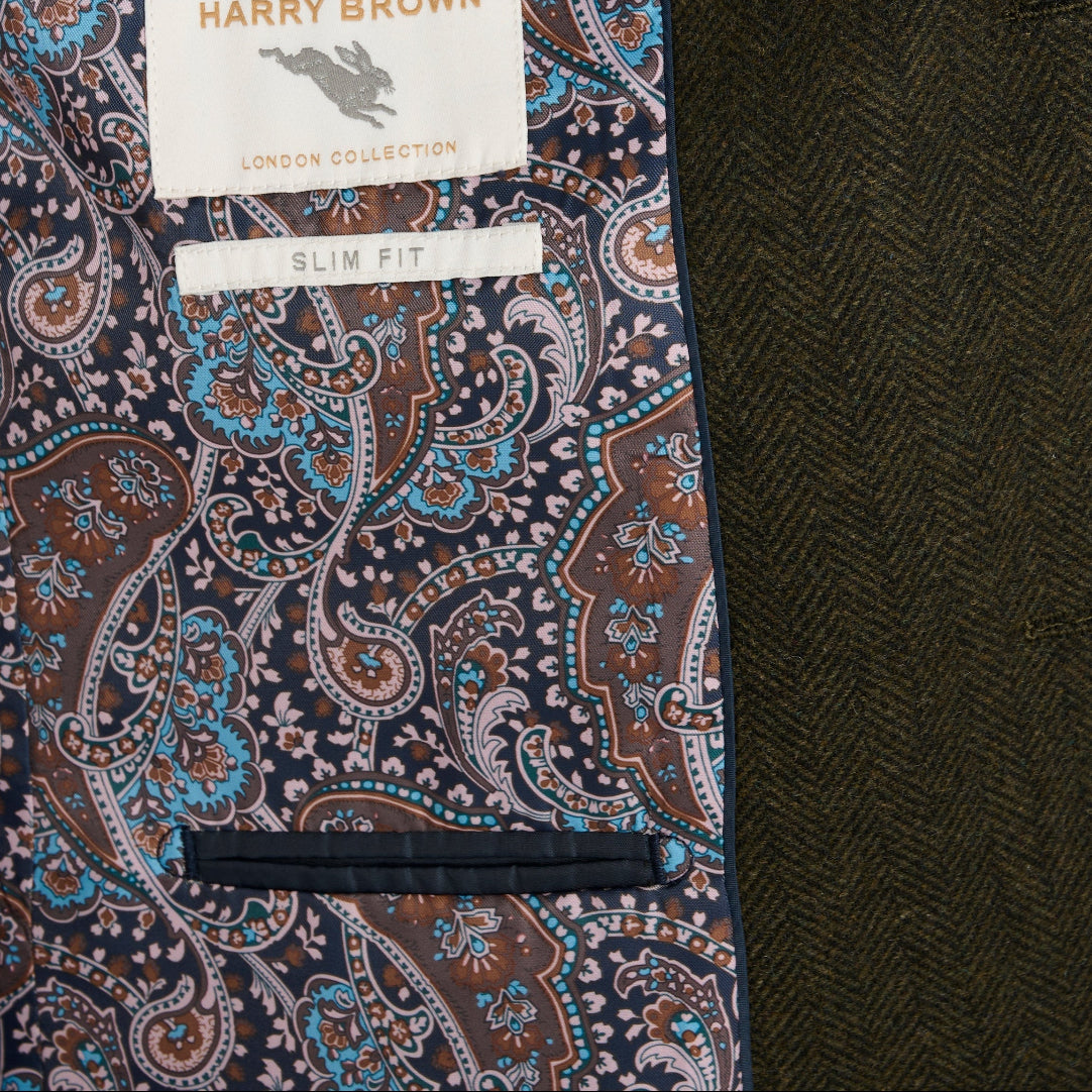 Henry Tweed Blazer in Olive RRP £159