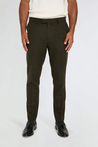 Henry Tweed Trousers in Olive RRP £89