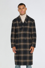 Load image into Gallery viewer, Jacob Fashion Wool Coat with Check Print RRP £179
