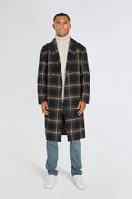 Load image into Gallery viewer, Jacob Fashion Wool Coat with Check Print RRP £179
